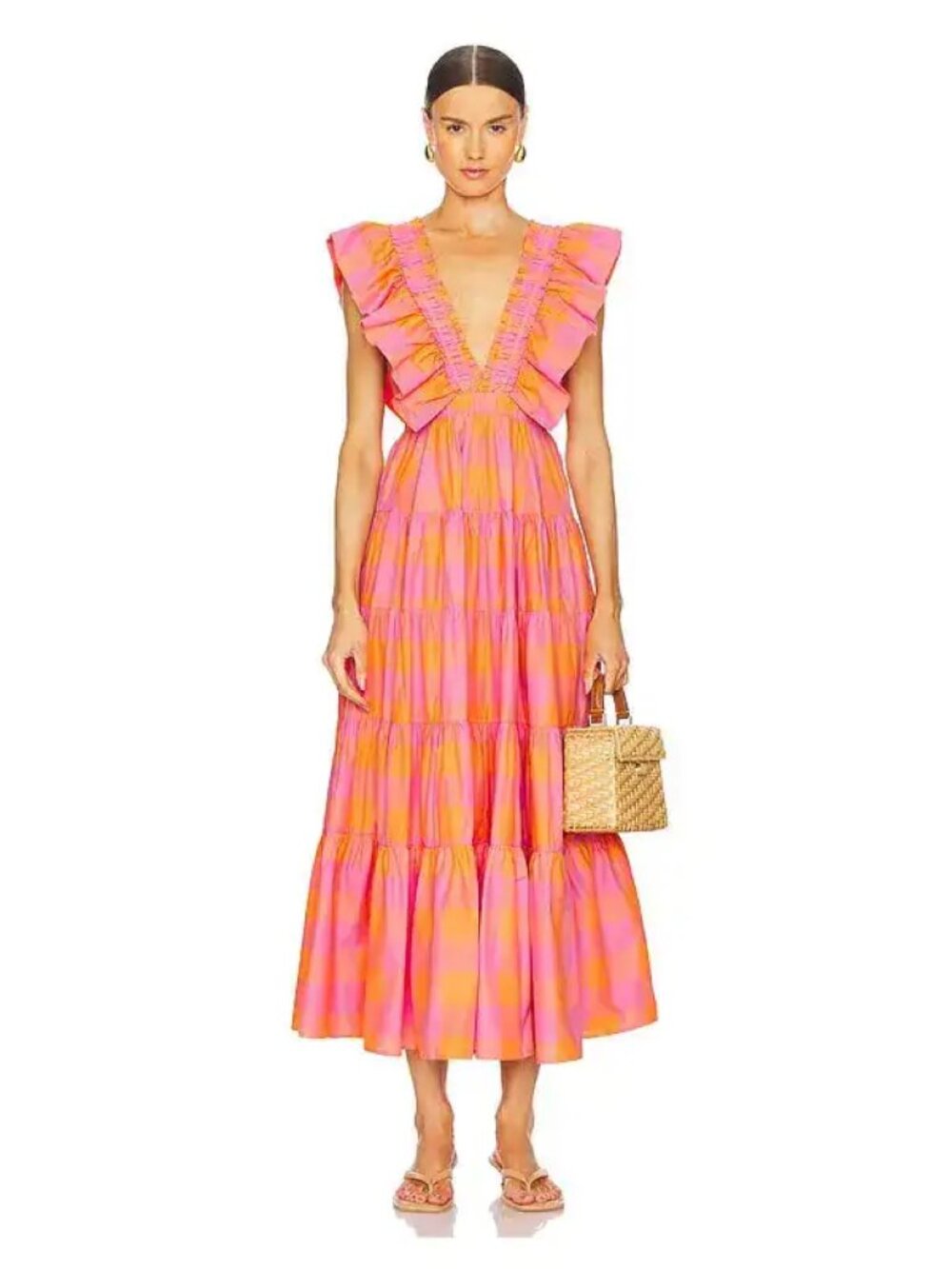 Sundress Shandrani Gingham Maxi Dress